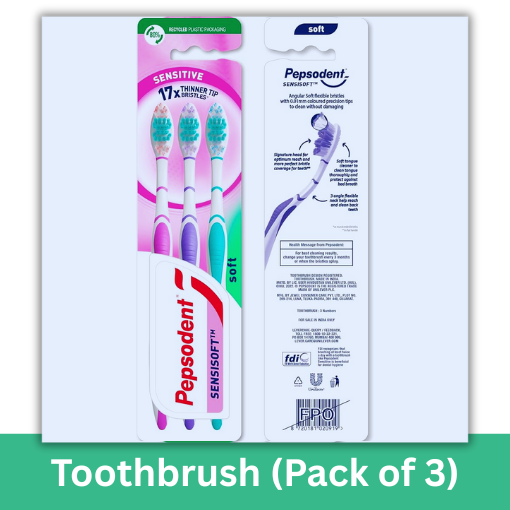 PEPSODENT SENSISOFT TOOTHBRUSH  Pack of 3