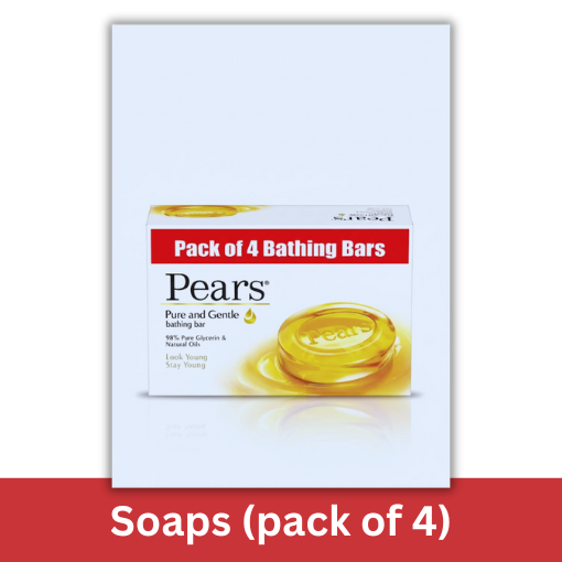 PEARS PURE & GENTLE SOAP 4*75GM