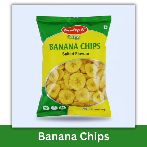 SANDEEP N. BANANA CHIPS 180 G