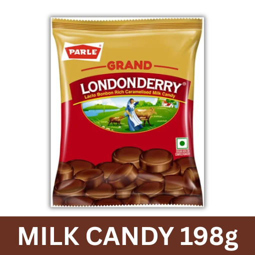 PARLE GRAND LONDONDERRY MILK  CANDY 198G