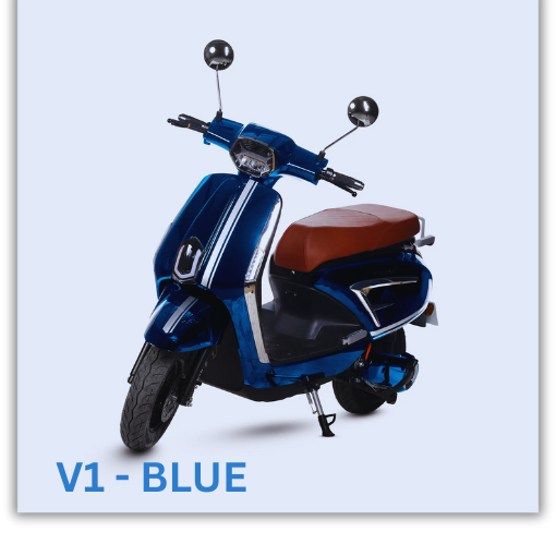 Electric Scooters EV V-1 Model Blue