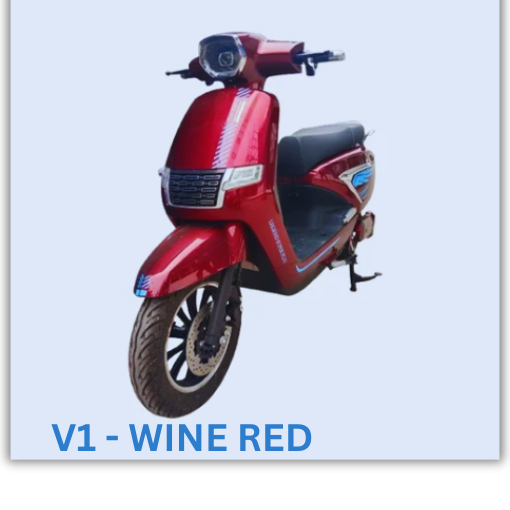 Electric Scooters EV JALLY Model WINE RED
