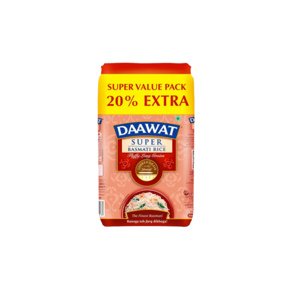 Daawat super  basmati rice 1kg+200g