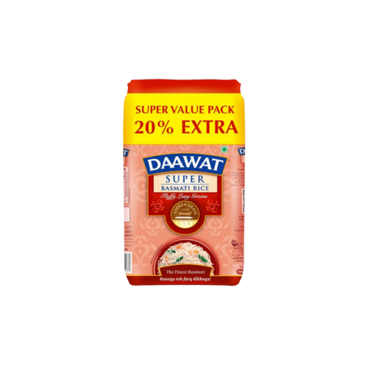 Daawat super  basmati rice 1kg+200g