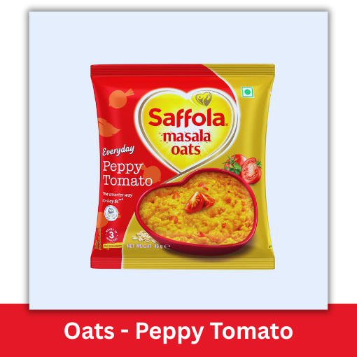 SAFFOLA MASALA OATS PEPPY TOMATO 38GM