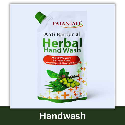 PATANJALI ANTI BACTERIAL HERBAL HANDWASH 750ML
