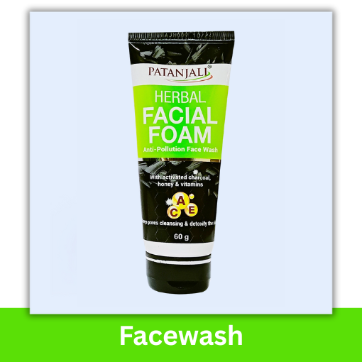 PATANJALI HERBAL FACIAL FOAM FACEWASH 60G