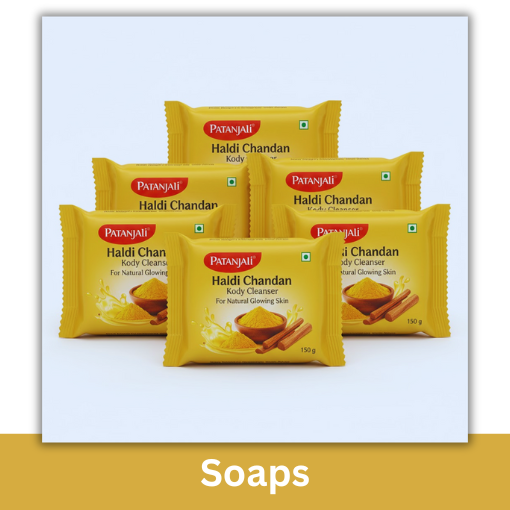 PATANJALI HALDI CHANDAN KANTI SOAP 4+1