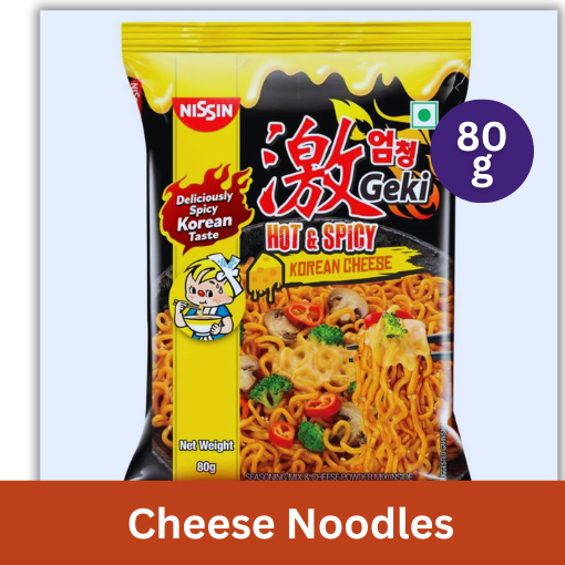 Geki Nissin Korean Cheese Noodles 80g