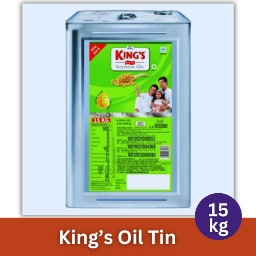 KING SOYA OIL 15KG TIN