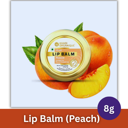 KHADI LIP BALM 8 GM PEACH