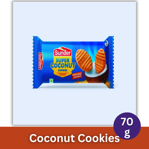 Sunder Super Coconut Biscuits 70g