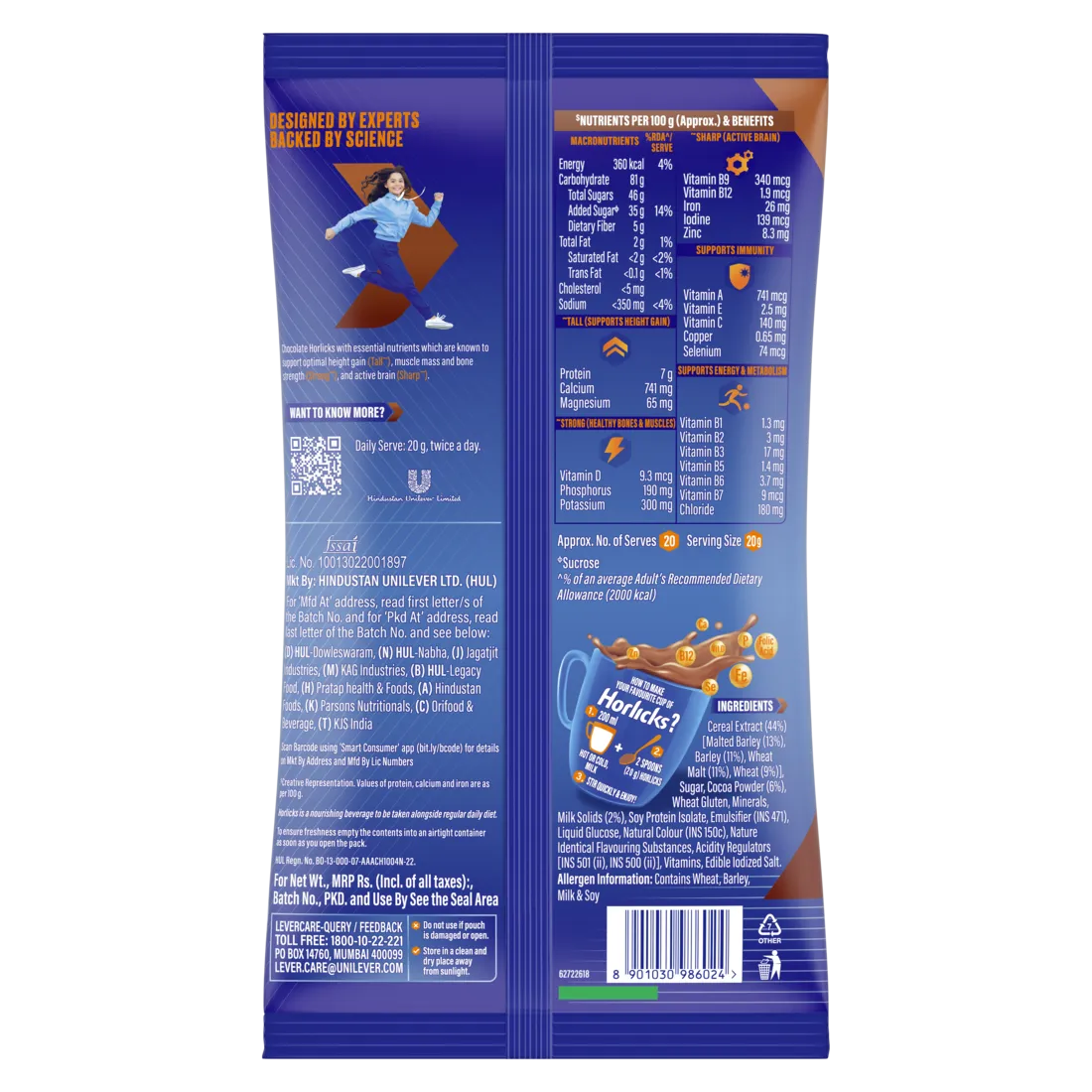 HORLICKS CHOCOLATE DELIGHT400G