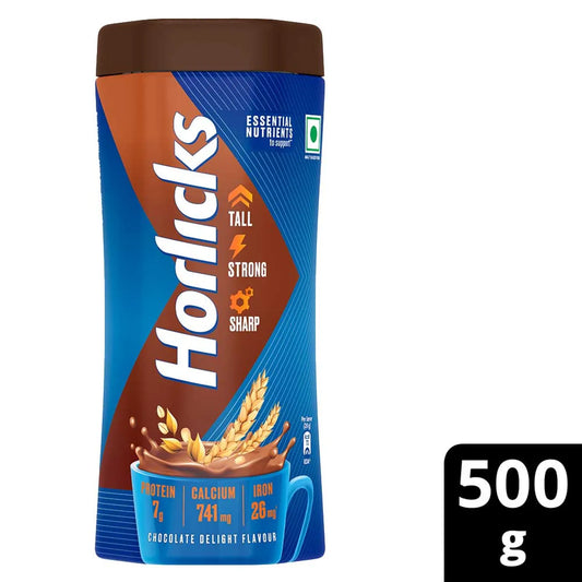 HORLICKS CHOCOLATE JAR 500G