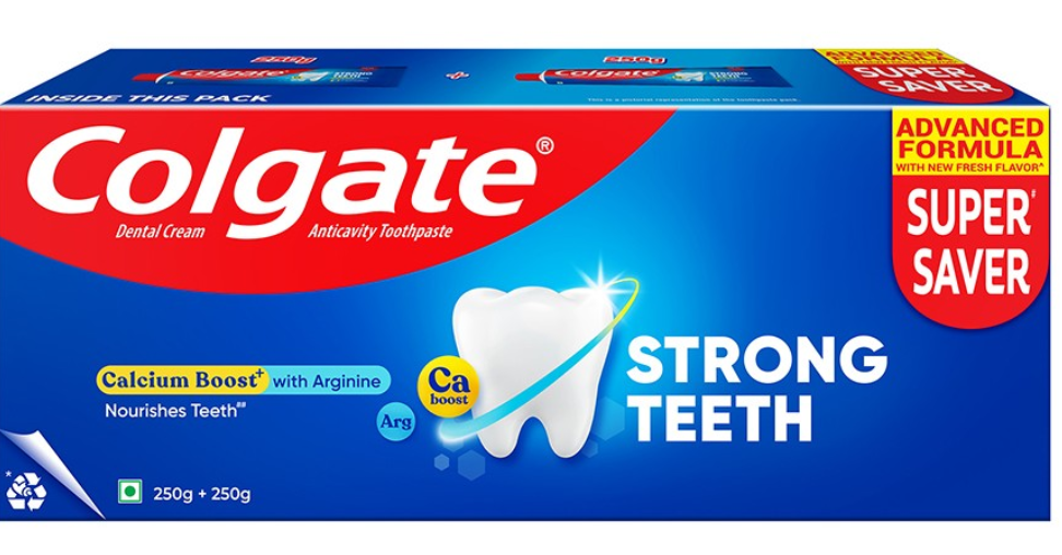 Set Of 2 Strong Teeth Calcium Boost Anticavity Toothpaste - 250g Each