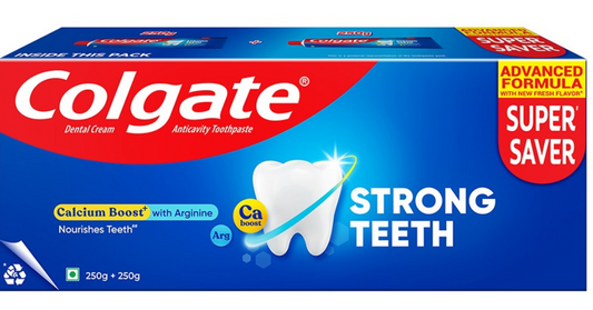 Set Of 2 Strong Teeth Calcium Boost Anticavity Toothpaste - 250g Each