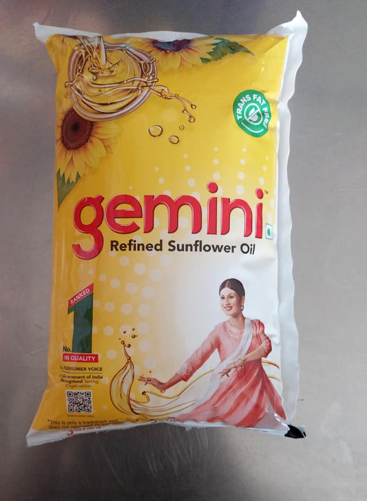 Gemini refined sunflower oil 1ltr