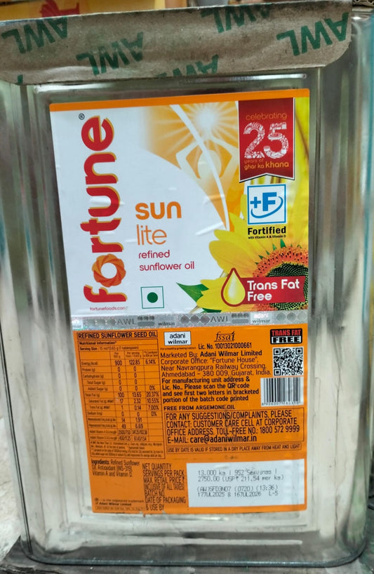 FOR SUNFLOWER  OIL 15LTR