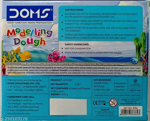 Doms Modelling Dough | 6 Shades (300g)
