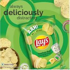 LAYS CREAM & ONION 73G