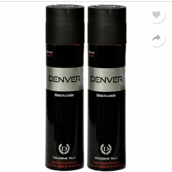 DENVER BLACKCODE COLOGNE TALC BUY 1 GET 1