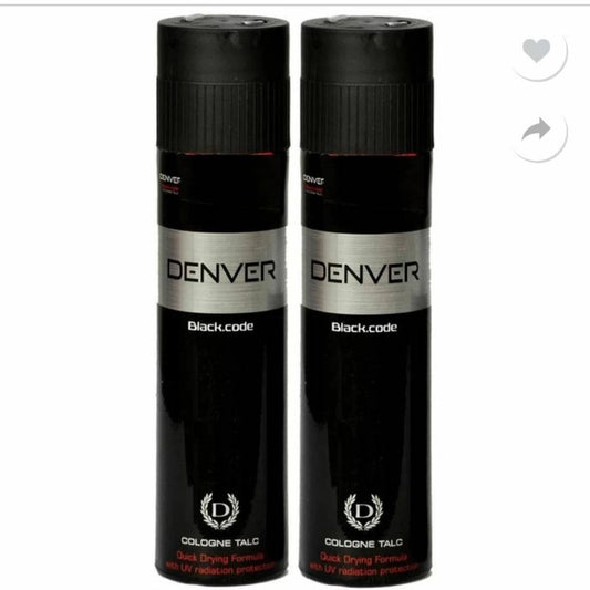 DENVER BLACKCODE COLOGNE TALC BUY 1 GET 1