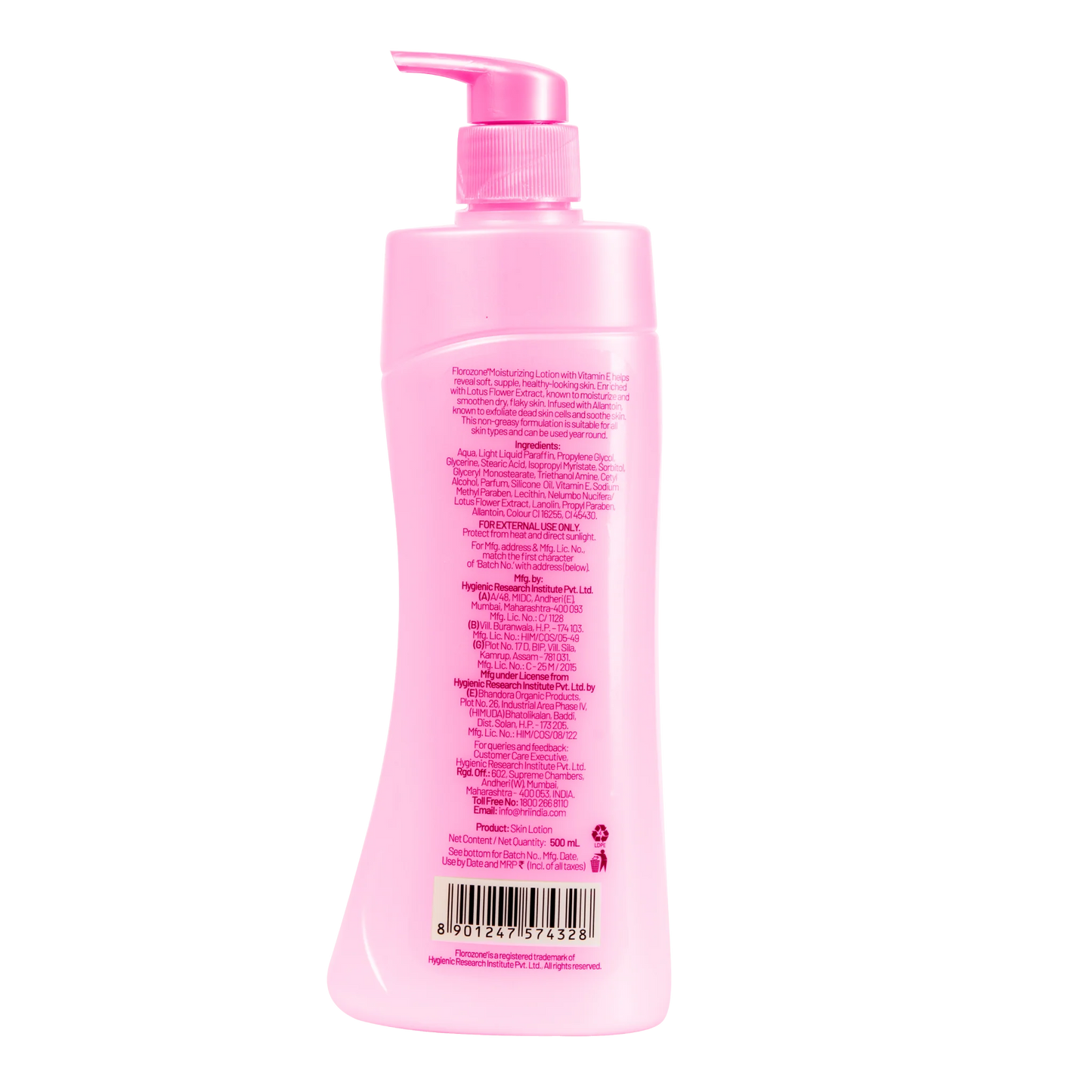 FLOROZONE LOTUS FLO & VITAMIN E LOTION 500ML
