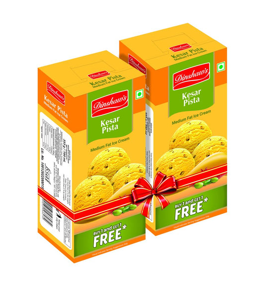DINSHAW'S KESAR PISTA 700ML 1+1PIECES
