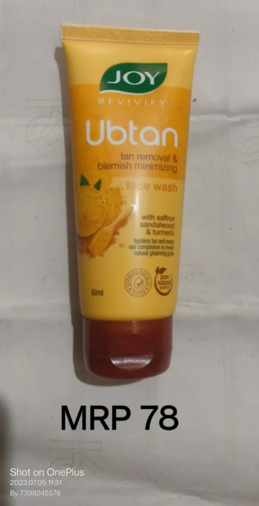 JOY UBTAN FACE WASH  50ML