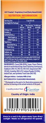 CAVIN'S KAJU BUTTERSCOTCH MILKSHAKE 170ML