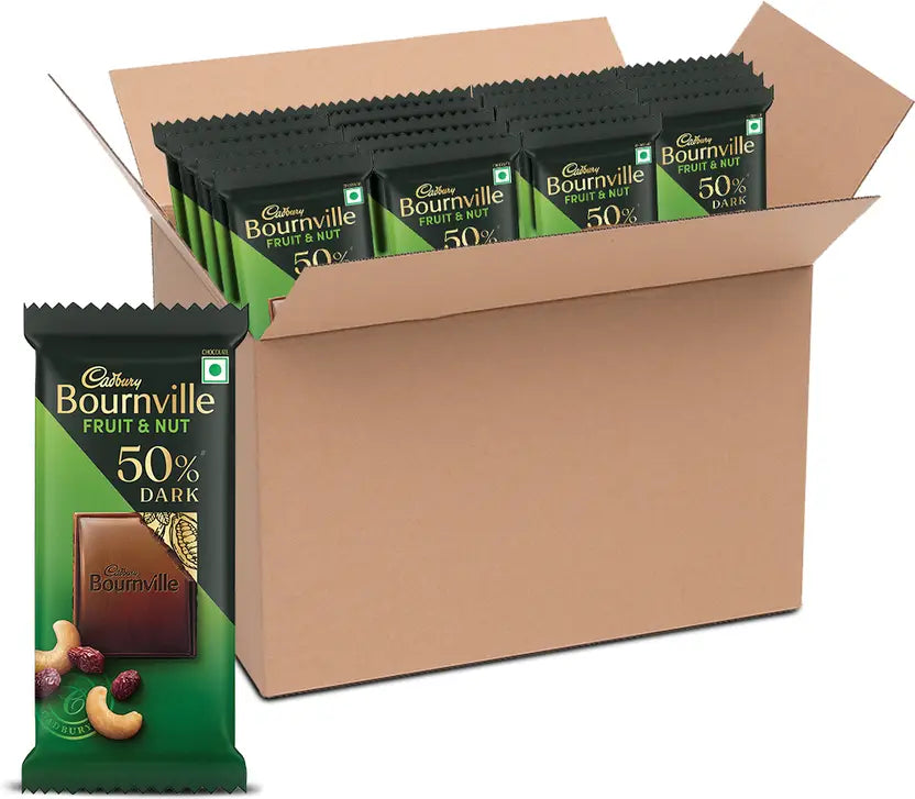 Cadbury Bournville Fruit and Nut Dark Chocolate Bars