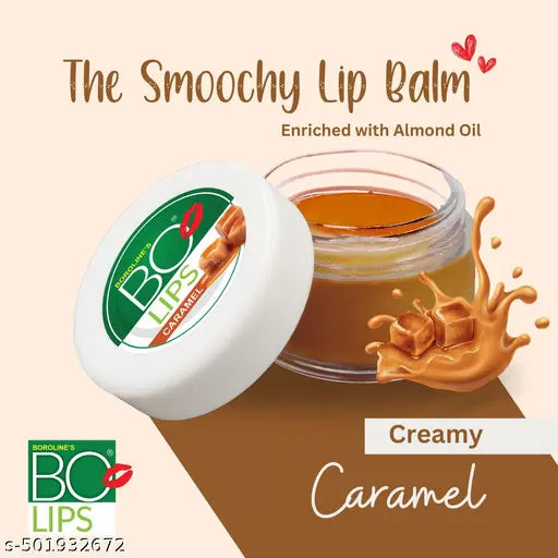 BOROLINE Bo Lips Nourishing Lip Balm 10 gm X 3 | Mango, Caramel & Black Currant Flavour With Natural Almond Oil