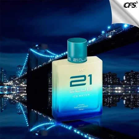 CFS Cargo White 21 Club Ice Water And Man Only Black Perfume, 40ml (Pack of 3)