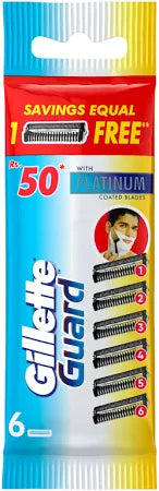 Gillette Guard Blades(6 Cartridges)