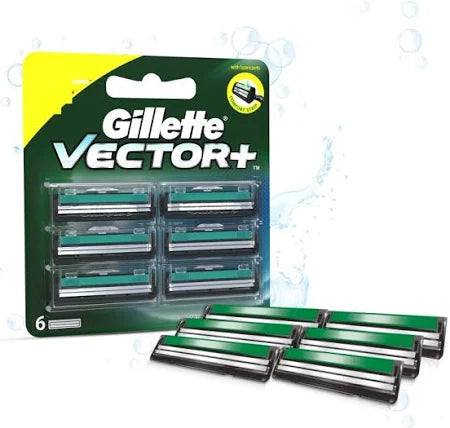 Gillette Vector Plus Manual Shaving Razor Blade 2+