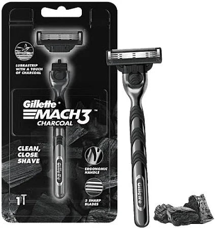 Gillette Mach3 Charcoal Shaving Razor
