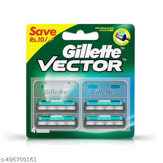 Gillette Vector Plus Manual Shaving Razor Blades 4+